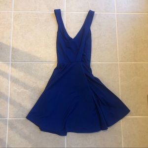 Royal blue a line dress